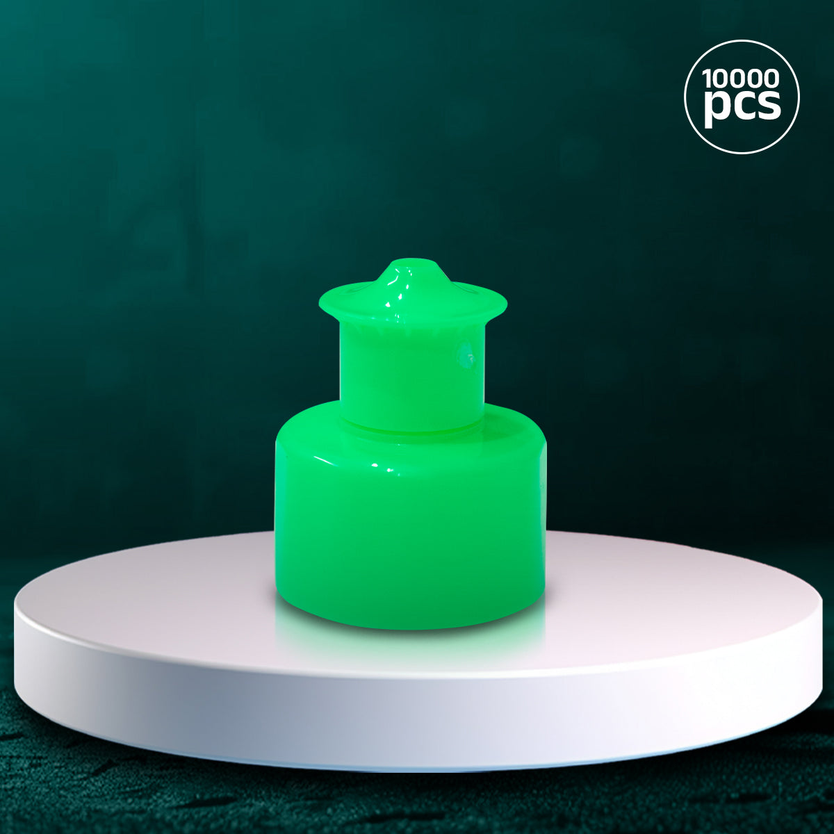 Push Pull Cap Aqua Green 28mm