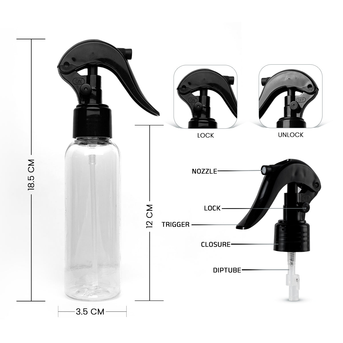 Bottle with sprayer 